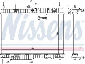 Nissens 69233 - RADIA FORD FIESTA VI 1.5/1.6 TDCI (7/08>) B-MAX (10/12)