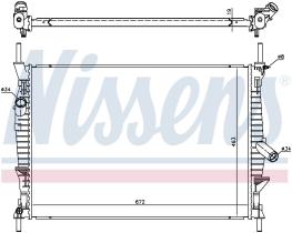 Nissens 69240 - RADIADOR FORD TRANSIT(TT9)(06-)2.4