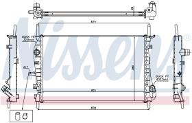 Nissens 69252 - RADIADOR FORD MONDEO III(GE)(00-)ST