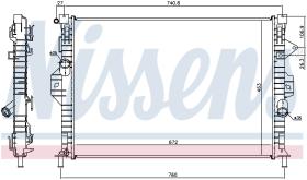 Nissens 69253 - RADIADOR FORD KUGA (CBV)(08-)2.5 I