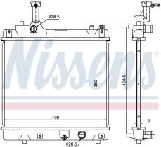 Nissens 69401 - RADIADOR SUZUKI ALTO(HA25.HA35)(09-