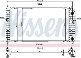 Nissens 69458 - RADIADOR CHEVROLET ALERO(99-)2.2 I