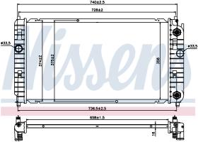 Nissens 69458 - RADIADOR CHEVROLET ALERO(99-)2.2 I