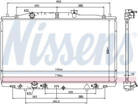 Nissens 69475 - RADIA HONDA ACCORD VII  2.4 I AUT. (01/03-)