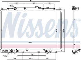 Nissens 69476 - RADIADOR ACURA MDX(03-)3.5 I V6