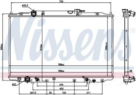 Nissens 69477 - RADIADOR HONDA ODYSSEY III US(RL3-R