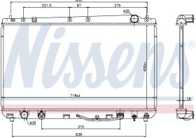 Nissens 69478 - RADIADOR TOYOTA AVALON II(#X20)(00-