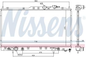 Nissens 69481 - RADIADOR MITSUBISHI GALANT VI(EA2-6
