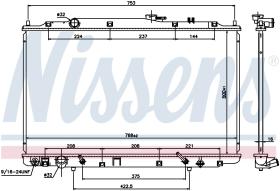 Nissens 69482 - RADIADOR ACURA MDX(01-)3.5 I V6