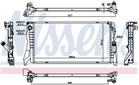 Nissens 69708 - RADIADOR BMW X1 F48(15-)X1 18I