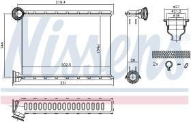 Nissens 707079 - CALEF OPEL  MERIVA B (10-)