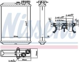 Nissens 707102 - CALEFACTOR VOLVO XC 70(00-)2.4 D