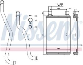 Nissens 70979 - CALEFACTOR CHRYSLER 300C(04-)3.6 I