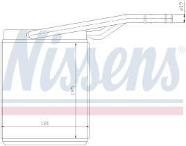 Nissens 71747 - CALEF FORD FOCUS I (98>) TRANSIT CONNECT (02>)