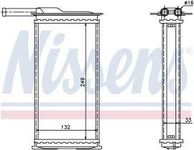 Nissens 71761 - CALEFACTOR FORD ORION I(CA)(83-)1.3