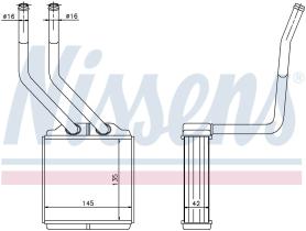 Nissens 71776 - CALEF FORD TRANSIT (5/06>) CALEFACTOR TRASERO