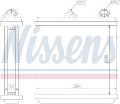 Nissens 72635 - CALEF OPEL ASTRA F +AC (91>) VECTRA/CALIBRA +AC (90>)