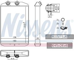 Nissens 73344 - CALEF MB CITAN W415 (12>) NISSAN NV400 (11>) MOVANO B (10>)