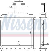 Nissens 76509 - CALEF CHEVROLET LACETTI (04>) NUBIRA III (03>)