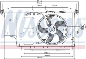 Nissens 85007 - VENTI PEUGEOT 206 (98>) -AC 100W (COMPLETO)