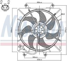 Nissens 85014 - VENTILADOR TOYOTA AVENSIS(T22#)(97-