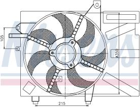 Nissens 85035 - VENTILADOR HYUNDAI GETZ(TB)(02-)1.6