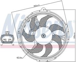 Nissens 85040 - VENTILADOR FIAT STILO(192)(01-)1.2