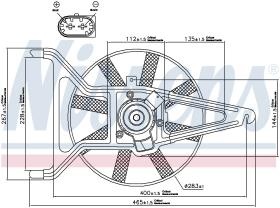 Nissens 85041 - VENTILADOR CITROEN SAXO(S0.S1)(96-)