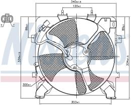 Nissens 85045 - VENTILADOR HONDA HR-V(GH)(98-)1.6 I