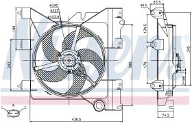 Nissens 85316 - VENTILADOR CITROEN XSARA(N0.N1.N2)(