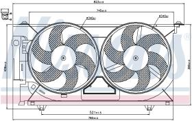 Nissens 85074 - VENTILADOR CITROEN ZX(N2)(91-)1.9 D