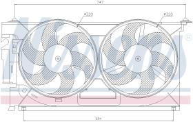 Nissens 85083 - VENTILADOR CITROEN ZX(N2)(91-)1.9 D