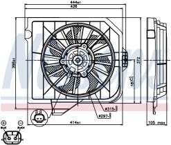 Nissens 85090 - VENTILADOR CHRYSLER VOYAGER III(01-