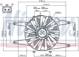 Nissens 85103 - VENTILADOR ALFA ROMEO 147(937)(00-)