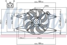 Nissens 85105 - VENTILADOR ALFA ROMEO GT(937)(03-)1