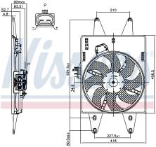 Nissens 85126 - VENTILADOR FIAT DOBLO(119.223)(01-)