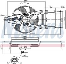 Nissens 85134 - VENTILADOR FIAT CINQUECENTO(170)(91