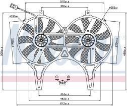 Nissens 85149 - VENTI MB W210 E280/320/430/55 AMG