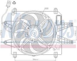 Nissens 85167 - VENTILADOR FIAT MAREA(185)(96-)1.8