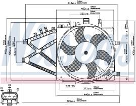 Nissens 85190 - VENTILADOR OPEL COMBO(00-)1.7 DTI