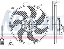 Nissens 85194 - VENTILADOR OPEL TIGRA B(04-)1.4 I 1