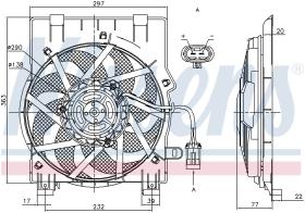 Nissens 85197 - VENTI OPEL CORSA C/COMBO GASOLINA (CONDENSADOR)