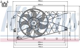 Nissens 85199 - VENTILADOR OPEL MERIVA A(03-)1.6 I