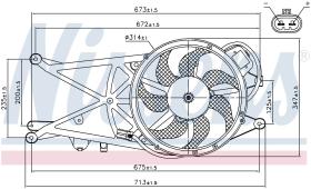 Nissens 85205 - VENTILADOR OPEL MERIVA A(03-)1.7 CD