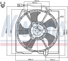 Nissens 85224 - VENTILADOR MAZDA 323F(BJ)(98-)1.4 I