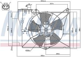 Nissens 85227 - VENTILADOR TOYOTA YARIS/ECHO I(#P10