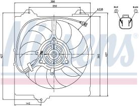 Nissens 85242 - VENTILADOR TOYOTA RAV 4 II(#A20)(00