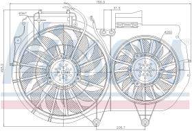 Nissens 85247 - VENTILADOR SEAT EXEO(3R)(09-)1.6 FS