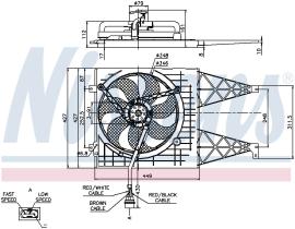 Nissens 85249 - VENTI AUDI A3/VW GOLF IV LEON/TOLEDO II (96>) 345 Ø