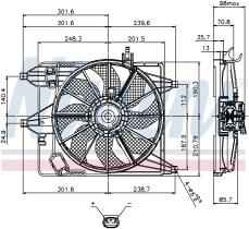 Nissens 85252 - VENTILADOR RENAULT THALIA II(08-)1.